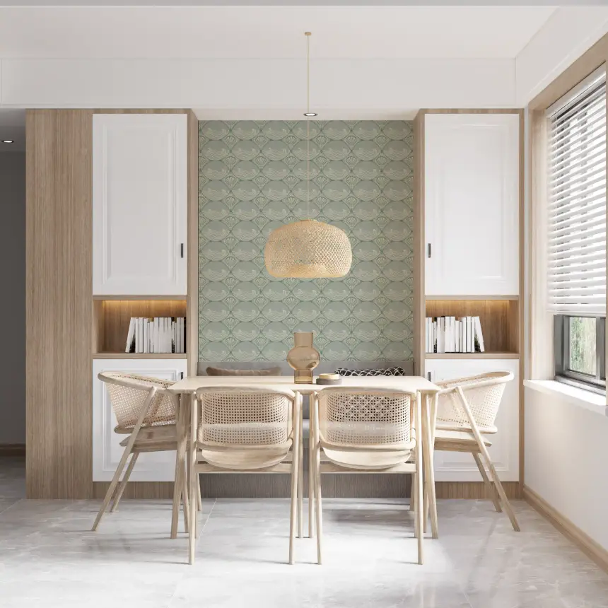 Coastal Deco Serenity Wallpaper