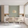 Sage Green Art Deco Scallop Wallpaper 7