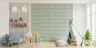 Sage Green Art Deco Scallop Wallpaper 8