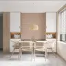 Blush Pink Art Deco Seashell Wave Pattern Wallpaper 8