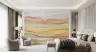 Pastel Earth Tones Abstract Landscape Wall Mural 8