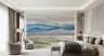 Abstract Layered Mountainscape Wall Mural 7