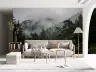 Misty Pine Forest Landscape Wall Mural 7