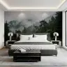 Misty Pine Forest Landscape Wall Mural 5