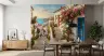 Mediterranean Coastal Village Lane Wall Mural 5