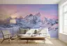 Snowy Mountain Sunrise Wall Mural 8