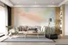 Soft Pastel Hues Abstract Brushstroke Wall Mural 8