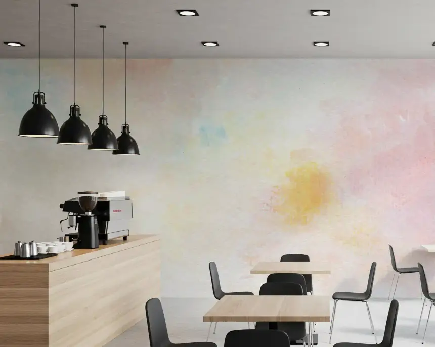 Gentle Pastel Wash Wall Mural