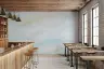 Gentle Blue Watercolour Abstract Wall Mural 6
