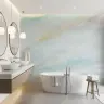 Gentle Blue Watercolour Abstract Wall Mural 8