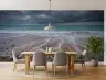 Dramatic Coastal Waves and Pebble Beach Wall Mural 8