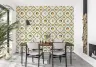 Mediterranean Citrus and Olive Trellis Wallpaper 6