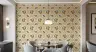 Vibrant Orange Grove Quatrefoil Wallpaper 7