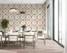 Terracotta Quatrefoil Olive Branch Wallpaper 8