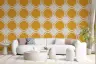 Yellow Quatrefoil Geometric Pattern Wallpaper 7