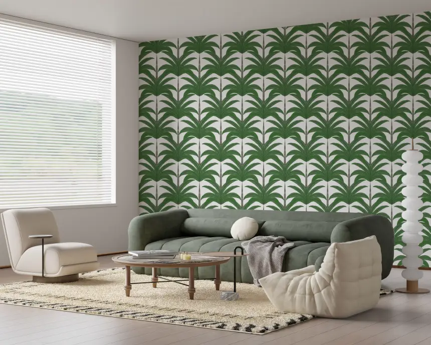 Tropical Frond Rhythm Wallpaper