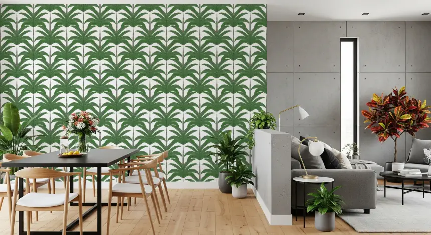 Tropical Frond Rhythm Wallpaper