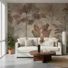 Earthy Tropical Palm Leaves Wall Mural 8