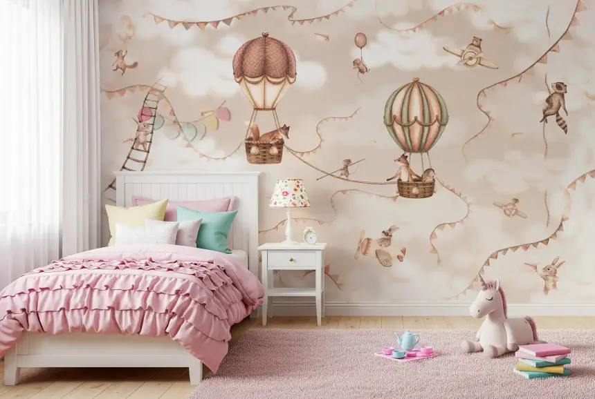Aviation Adventure Mono Wall Mural