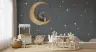Celestial Bear Bunny Moon Grey Wallpaper Mural 7