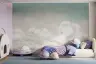 Dreamy Cloud and Star Sky Kids' Wall Mural 6