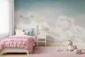 Dreamy Cloud and Star Sky Kids' Wall Mural 7