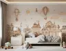 Whimsical Town Animals Kids Wall Mural 7