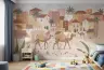 Whimsical Desert Town & Camels Wall Mural 6
