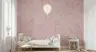 Whimsical Woodland Deer and Floral Outline Wall Mural 6