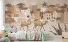 Whimsical Desert Camel Village Wall Mural 6