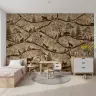 Whimsical Woodland Animals Silhouette Wall Mural 6