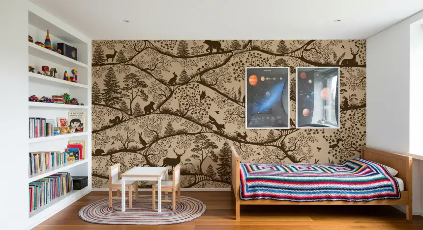 Nordic Nature Beige Brown Wall Mural