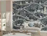 Whimsical Woodland Animals & Trees Wall Mural 8