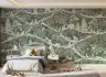 Whimsical Woodland Animals Green Wall Mural 8