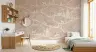 Whimsical Forest Animals Pink Wall Mural 6