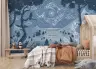 Whimsical Night Forest Animal Wall Mural 7