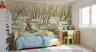 Playful Bear and Bunny Pond Adventure Wall Mural 6