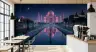 Majestic Taj Mahal Night Reflection Wall Mural 6