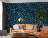 Watercolor Violet Botanical Pattern Wallpaper 7