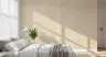 Cream Beige Vertical Stripe Textured Wallpaper 8
