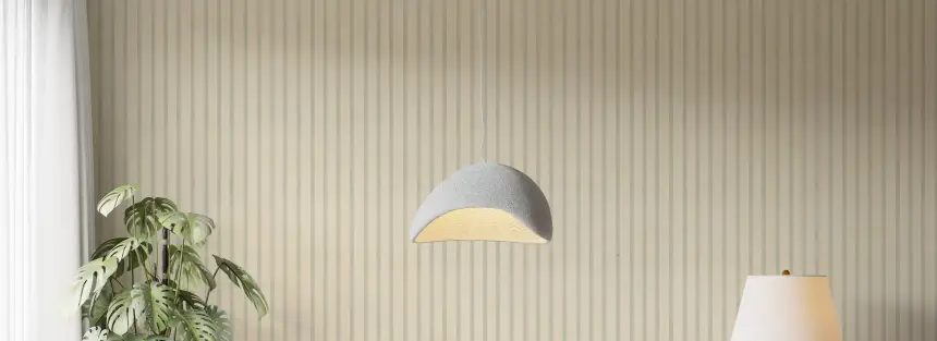 Soft Candy Stripes on Canvas Muted Wallpaper