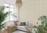 Subtle Beige and Green Gingham Pattern Wallpaper 6