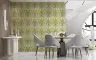 Art Deco Fan Leaf Pattern Wallpaper 6