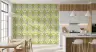 Art Deco Fan Leaf Pattern Wallpaper 7