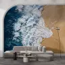 Dynamic Ocean Waves and Sandy Beach Wall Mural 6