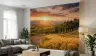 Rolling Hills Tuscan Golden Hour Wall Mural 6