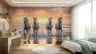 Sunset Gallop White Horses Wall Mural 7