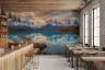 Dramatic Mountain Lake Reflection Wall Mural 8