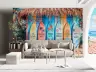 Tropical Beach Shack Surfboard Wall Mural 7