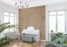 Subtle Beige Plaster Effect Wall Mural 8
